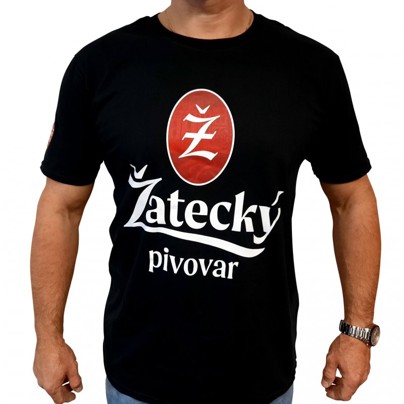 Tm. modré tričko s logem Žatec vel. L